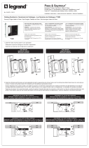 Legrand P&S Commercial Metal Recessed TV Wall Box Guía de instalación