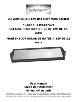 Sunforce 2.5 Watt, 12-Volt Solar Battery Maintainer Manual de usuario