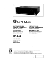 Optimus UP-244 Manual de usuario