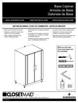 ClosetMaid 2 Door Base Cabinet Guía de instalación