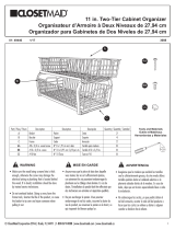 ClosetMaid 12 In. 2-tier Cabinet Organizer Guía de instalación
