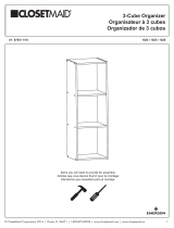 Closet Maid 3 Vertical Cube Organizer Manual de usuario