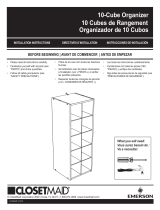 ClosetMaid 10 Cube Organizer Guía de instalación