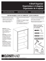 ClosetMaid 4- Shelf Organizer Guía de instalación