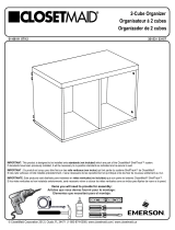ClosetMaid 2 Cube Kit Organizer Guía de instalación