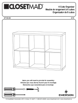 ClosetMaid 6 Cube Organizer Guía de instalación