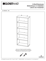ClosetMaid 5 - Shelf Bookcase Guía de instalación