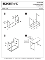 ClosetMaid Console Table/Desk Guía de instalación
