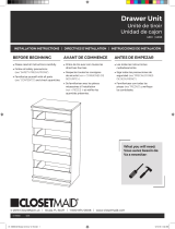 ClosetMaid Drawer Unit Guía de instalación
