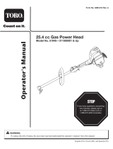 Toro 25cc Power Head Manual de usuario