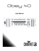 CHAUVET DJ Obey 40 DMX Controller Manual de usuario