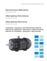 WEG Synchronous alternators G truck line Manual de usuario