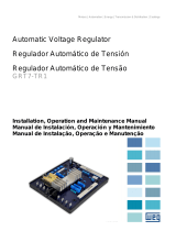 WEG Automatic voltage regulator GRT7-TR1 Manual de usuario