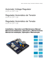 WEG Automatic voltage regulator AVR-A-OPT-06 Manual de usuario
