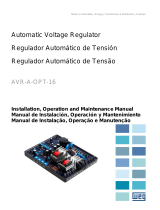 WEG Automatic Voltage Regulator AVR-A-OPT-16 Manual de usuario