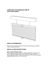 Perfect Lift Window Treatment HDQGAL224720 Guía de instalación