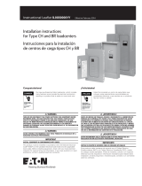 Eaton Cutler-Hammer 3BR3030N100 Guía de instalación