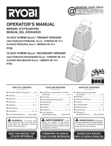 Ryobi P765-P761 Manual de usuario