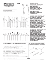 Delta 1-Setting Slide Bar Hand Shower Manual de usuario