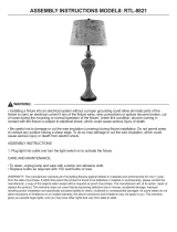 Bel Air Lighting RTL-8821 Manual de usuario