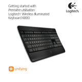 Logitech Wireless Illuminated Keyboard K800 Manual de usuario