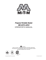Mi-T-M MH-0375-LM10 Propane Portable Heater El manual del propietario