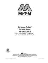 Mi-T-M MH-0125-0MIH Kerosene Indirect Ductable Heater El manual del propietario