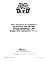 Mi-T-M BIO-20R Biological Recycle System El manual del propietario