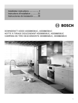 Bosch HDD80050UC Guía de instalación