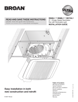 Broan XB110L1 Guía de instalación