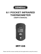 General Tools & Instruments IRT105 Manual de usuario