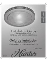 Hunter 90052 Guía de instalación