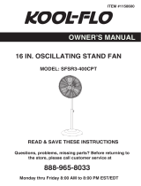 KOOL-FLO SFSR3-400CPT El manual del propietario