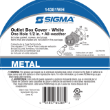 Sigma Electric 14381WH Guía de instalación