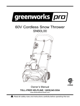 Greenworks Pro SN60L410 El manual del propietario