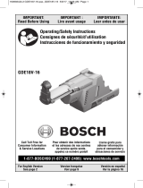 Bosch GDE18V-16 Instrucciones de operación