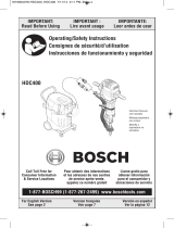 Bosch HDC400 Instrucciones de operación