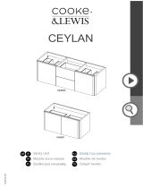 Cooke & Lewis Meuble sous vasque blanc brillant Ceylan 140 cm Guía del usuario