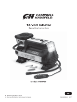 Campbell Hausfeld 12V INFLATOR W LIGHT 100 PSI AF011400 Manual de usuario