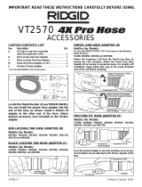 RIDGID VT2570 Guía de instalación