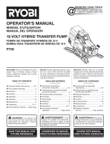Ryobi P750-P4001 Manual de usuario