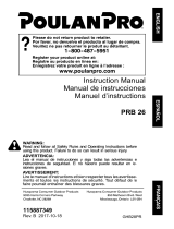 Poulan Pro PRB 26 Manual de usuario