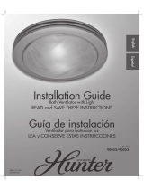 Hunter 90052 Guía de instalación