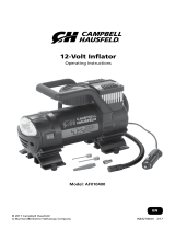 Campbell Hausfeld 12V INFLATOR W LIGHT 150 PSI AF010400 Instrucciones de operación