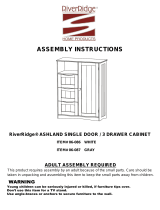 RiverRidge Home ASHLAND SINGLE DOOR / 3 DRAWER CABINET Guía de instalación