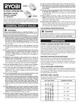 Ryobi OP4026A Manual de usuario
