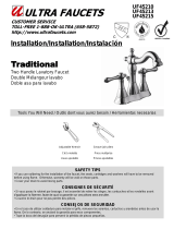 Ultra Faucets 15710452 Guía de instalación