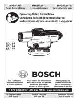 Bosch GOL 26 Manual de usuario
