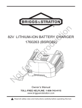 Briggs and Stratton BATTERY CHARGER, 82V LI-ION Manual de usuario