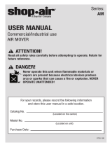 Shop Vac AM1800A-MAX Manual de usuario